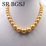 8-16mm Graduated Shell Pearl Loose Beads Strand 18inch