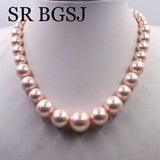 8-16mm Graduated Shell Pearl Loose Beads Strand 18inch