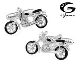 Motorcycle Cufflinks Novelty Sport Bike Brass Men Cuff Links
