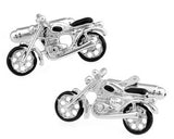 Motorcycle Cufflinks Novelty Sport Bike Brass Men Cuff Links