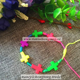 8-Piece Colorful Cross Bracelet Pack - Knot Rope, Braided Rope Bracelet