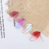 80pcs Acrylic Leaf Shape Jewelry Pendants Earring Charms