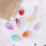 80pcs Acrylic Leaf Shape Jewelry Pendants Earring Charms