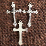 80pcs/Pack Cheap One Hole Alloy Rosary Cross