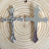 80pcs/Pack Cheap One Hole Alloy Rosary Cross