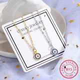 925 Silver Evil Eye Pendant Women's Necklace