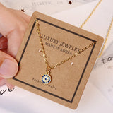 925 Silver Evil Eye Pendant Women's Necklace