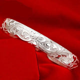 925 Silver Open Bracelet Bangle for Women