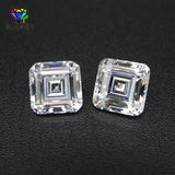 High-Quality CZ Asscher Cut Square Shape Cubic Zirconia Stone for Jewelry