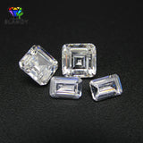 High-Quality CZ Asscher Cut Square Shape Cubic Zirconia Stone for Jewelry