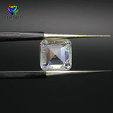 High-Quality CZ Asscher Cut Square Shape Cubic Zirconia Stone for Jewelry