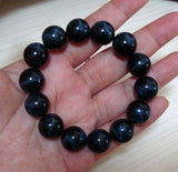 Natural Tiger Eye Round 14mm Beads Bracelet Jewelry Accessory