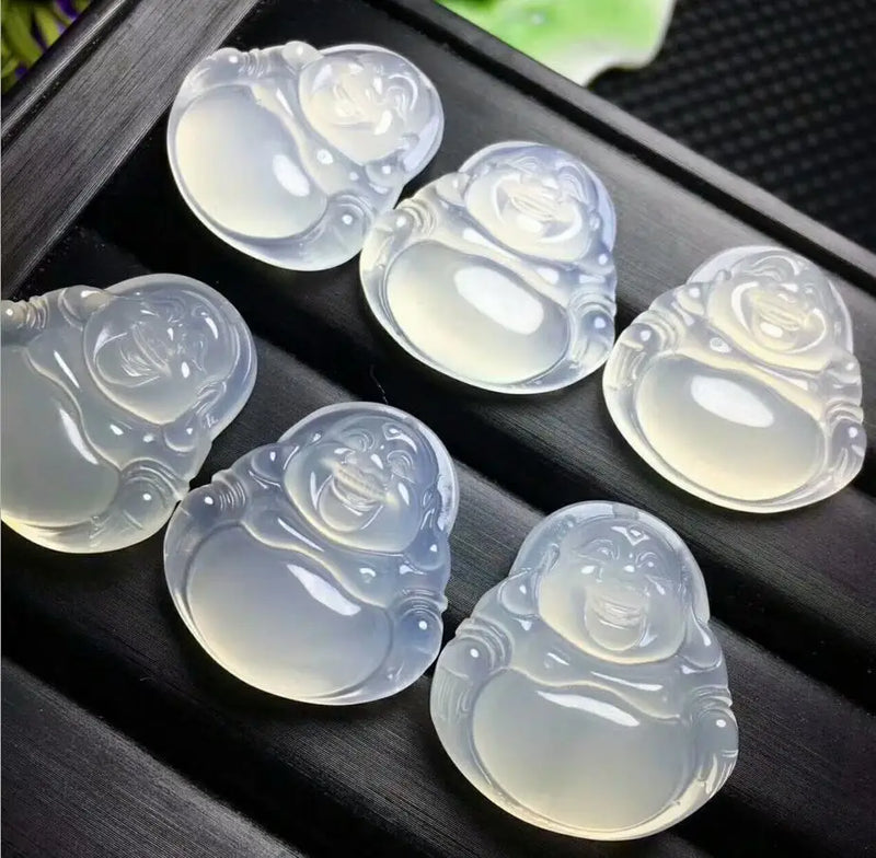 Agate Jade Pith Necklace Pendant Guanyin Buddha Pendant Men Women