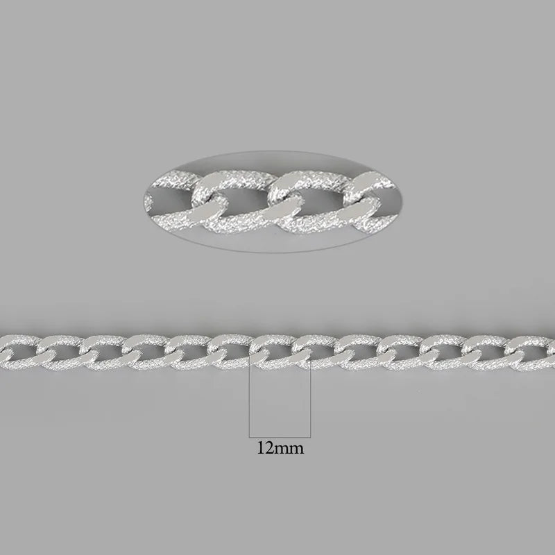 Silver Aluminum Chain for DIY Jewelry Making