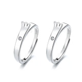 Weathering with You 999 Silver CZ Stones Ring