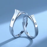 Weathering with You 999 Silver CZ Stones Ring