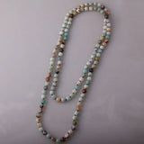 Artisan Jewelry Knotted Halsband Amazonite Stones Necklace