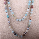 Artisan Jewelry Knotted Halsband Amazonite Stones Necklace