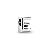 925 Sterling Silver Letter Alphabet Charm for Bracelet DIY Jewelry