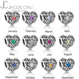 925 Silver Alphabet Charm Bracelet Beads for DIY Jewelry