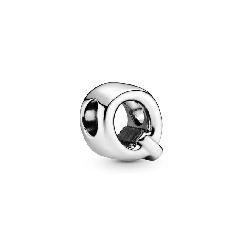 925 Sterling Silver Letter Alphabet Charm Fit Bracelet For Women DIY Jewelry