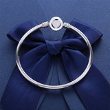 925 Silver Bracelet Heart Clasp For Women DIY Jewelry