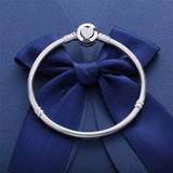 925 Silver Bracelet Heart Clasp For Women DIY Jewelry
