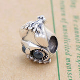 925 Sterling Silver Owl Charm for Bracelets - DIY Jewelry Beads
