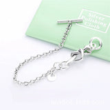 925 Silver Heart Bracelet ~ Women's Jewelry