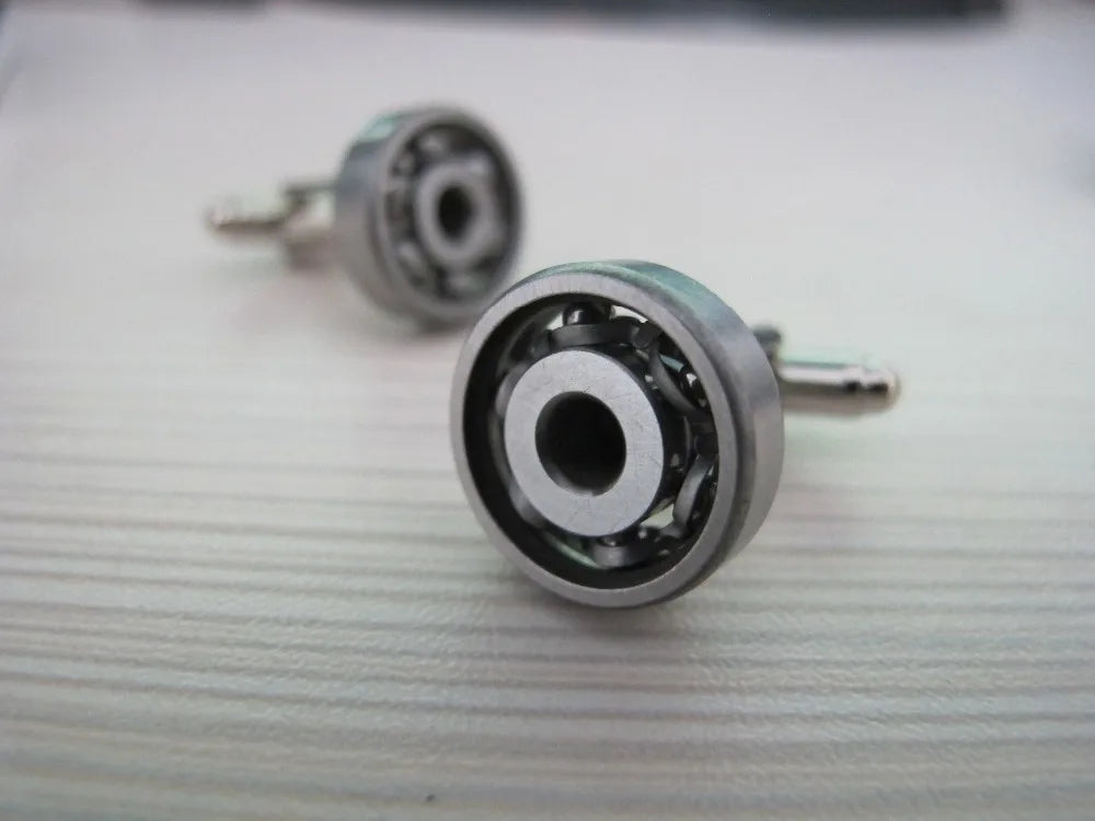 Rotating Ball Bearing Cufflinks Vintage Metal Cuff Links