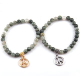 6mm Mix Stone Beads Charm Bracelets 10pc/lot