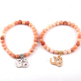 6mm Mix Stone Beads Charm Bracelets 10pc/lot