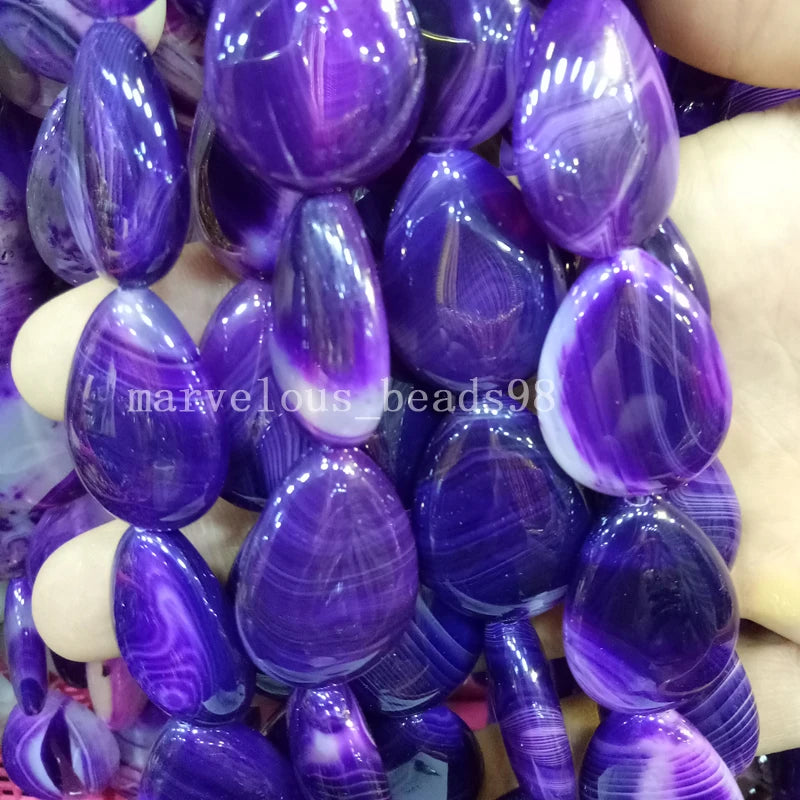 22x30mm Carnelian Water Drop Beads Set