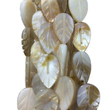 10x14mm Mother of Pearl Shell Leaf Loose Beads