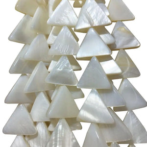 12x14mm MOP Shell Triangle Loose Beads