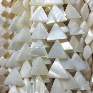 12x14mm MOP Shell Triangle Loose Beads