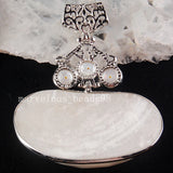 Mother of Pearl Shell Art Egg Pendant Bead PC3774