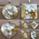 Mother of Pearl Shell Pendant Bead PWB733