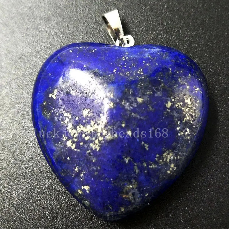 Natural Lapis Lazuli Heart Pendant Bead PC5705