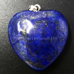 Natural Lapis Lazuli Heart Pendant Bead PC5705
