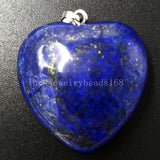 Natural Lapis Lazuli Heart Pendant Bead PC5705