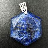 Natural Lapis Lazuli Hexagon Pendant Bead