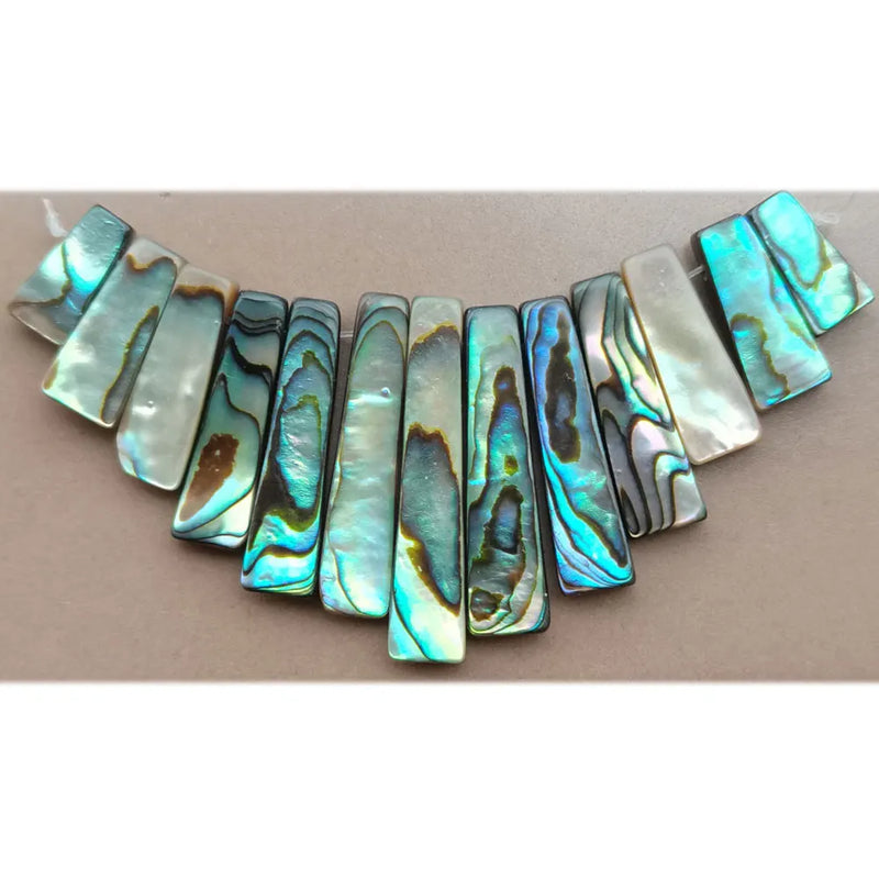 New Zealand Abalone Shell Art Pendant Bead 13pcs