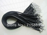 45+5cm Faux Suede Leather Cord Necklace Chain with Lobster Clasps