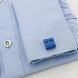 Colorful Red Brick Pattern Copper Cufflinks Wholesale & Retail