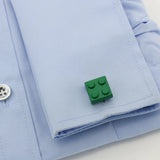 Colorful Red Brick Pattern Copper Cufflinks Wholesale & Retail