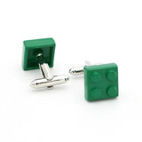 Colorful Red Brick Pattern Copper Cufflinks Wholesale & Retail