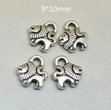 100 Pcs 3D Lion Charms Antique Metal Pendant 9*10mm
