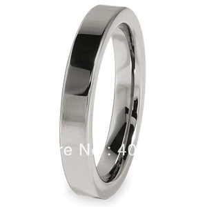 Men's Tungsten Carbide Wedding Ring Flat Comfort Fit Size 4-12