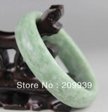 Hand-carved Chinese Jade Bangle Bracelet